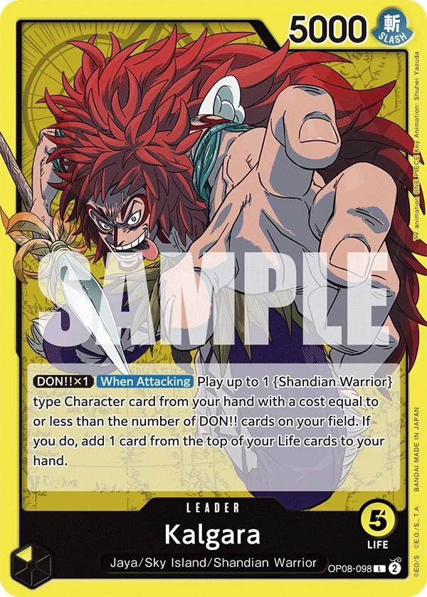 Carte One Piece anglaise Kalgara OP08-098 L