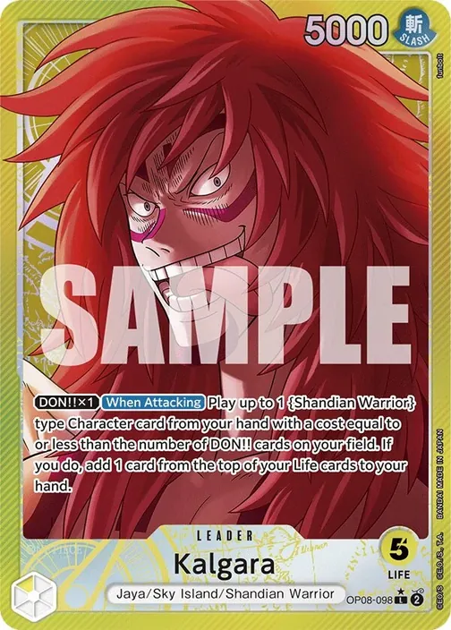 Carte One Piece anglaise OP08-098 Kalgara (version 2)