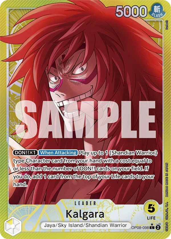 Carte One Piece anglaise Kalgara OP08-098 L