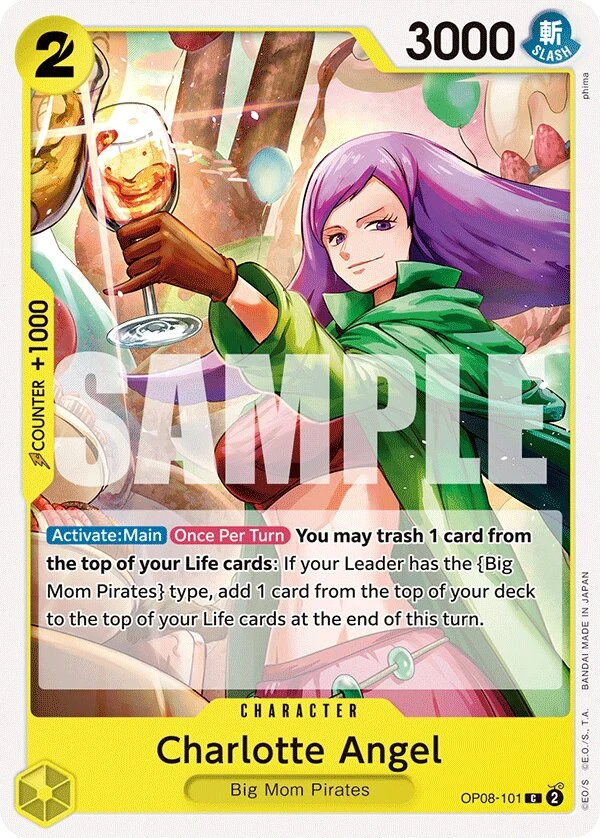 Carte One Piece anglaise Charlotte Angel OP08-101 C