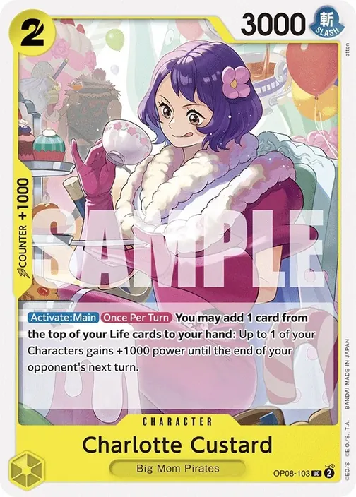 Carte One Piece anglaise OP08-103 Charlotte Custard