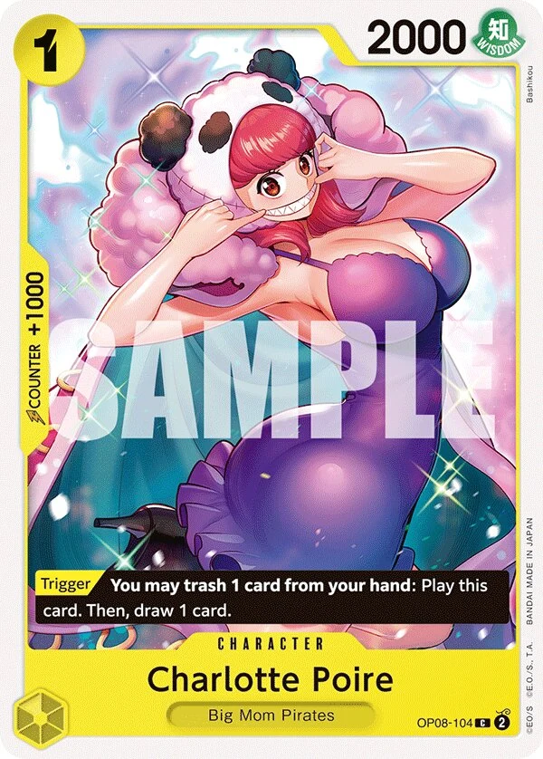 Carte One Piece anglaise Charlotte Poire OP08-104 C