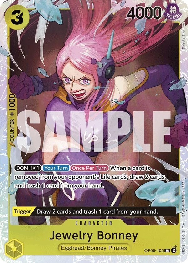 Carte One Piece anglaise Jewelry Bonney OP08-105 SR