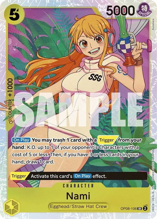 Carte One Piece anglaise OP08-106 Nami