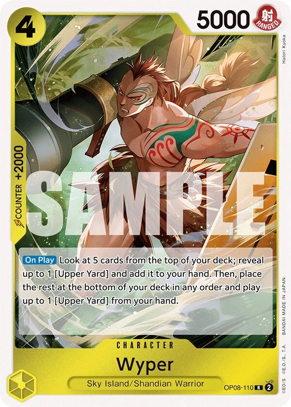 Carte One Piece anglaise Wyper OP08-110 R