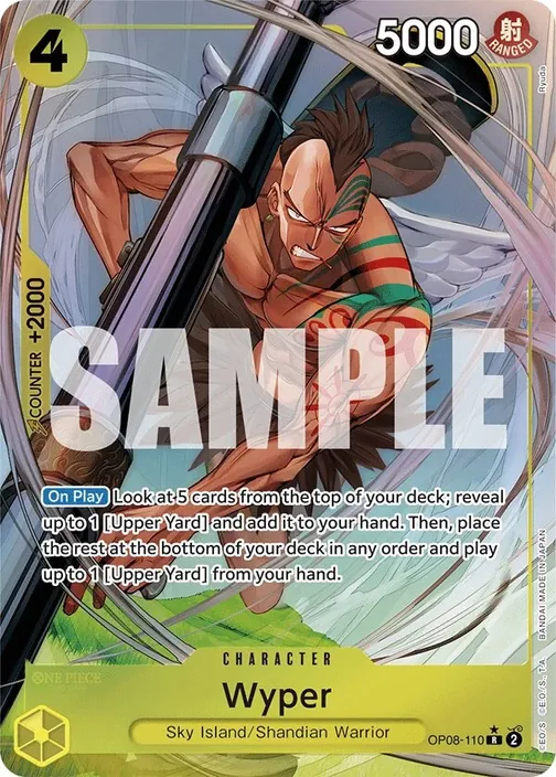 Carte One Piece anglaise OP08-110 Wyper (version 2)