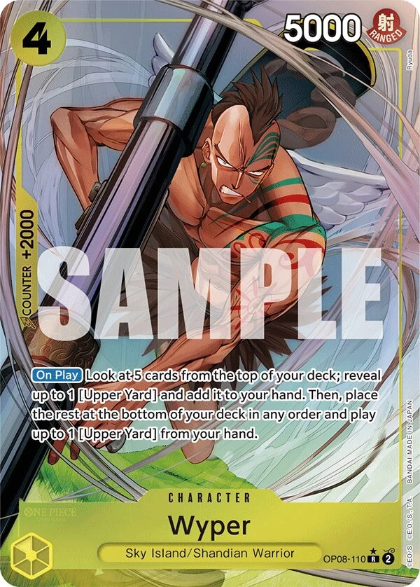 Carte One Piece anglaise Wyper OP08-110 R