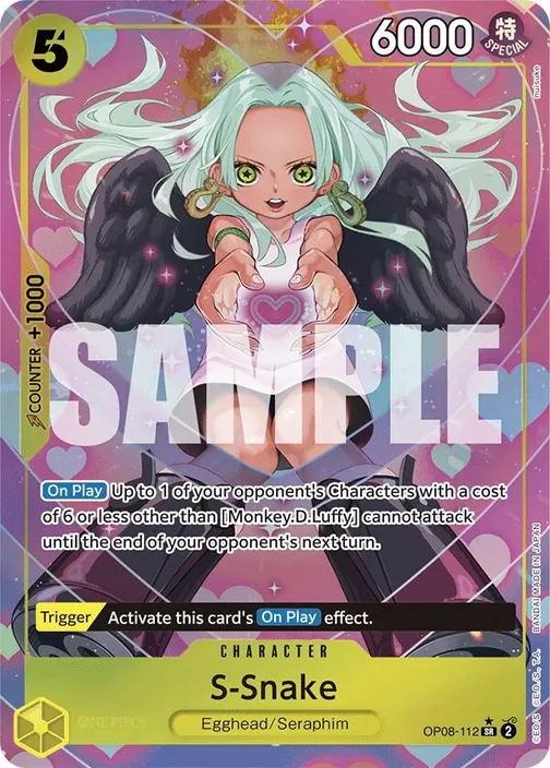 Carte One Piece anglaise OP08-112 S-Snake (version 2)