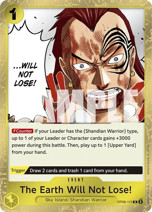Carte One Piece anglaise OP08-115 The Earth Will Not Lose!