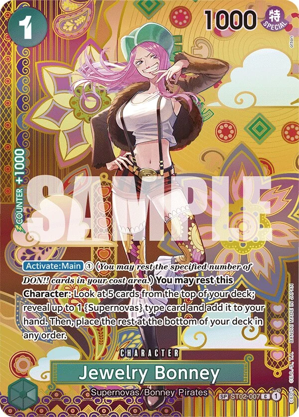 Carte One Piece anglaise Jewelry Bonney ST02-007 SP