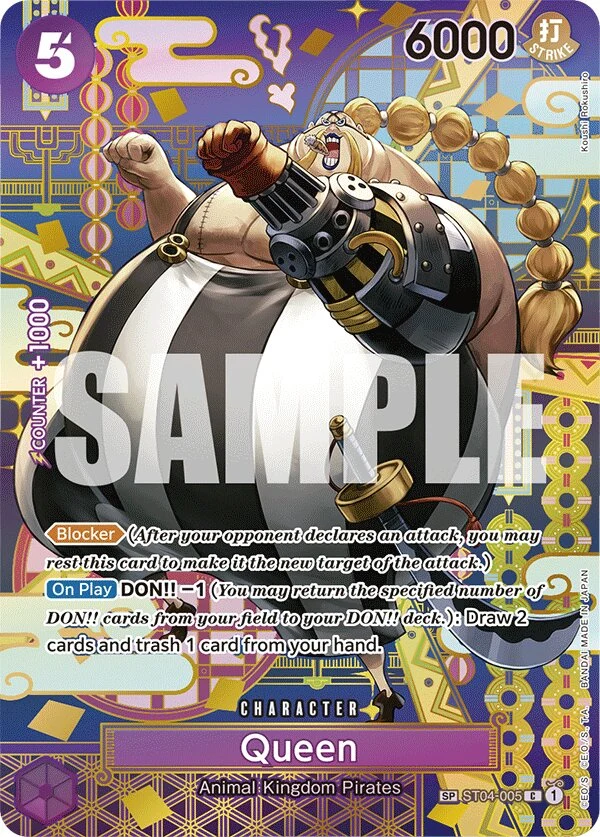 Carte One Piece anglaise Queen ST04-005 SP