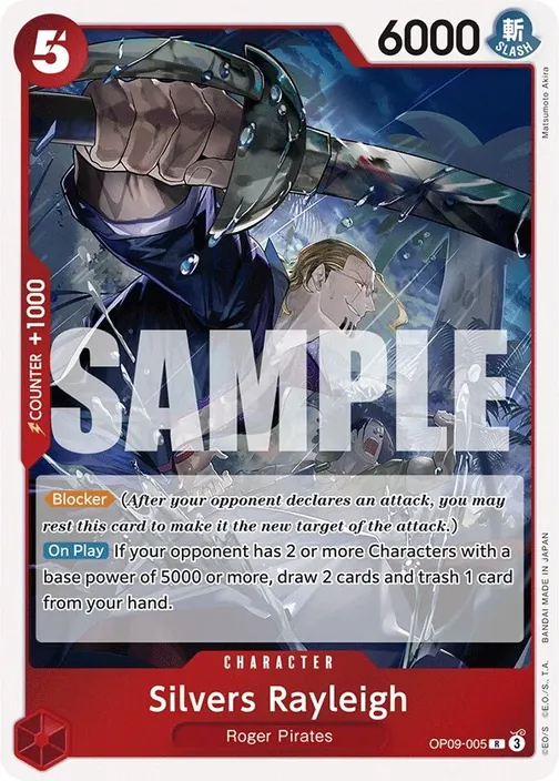 Carte One Piece anglaise OP09-005 Silvers Rayleigh