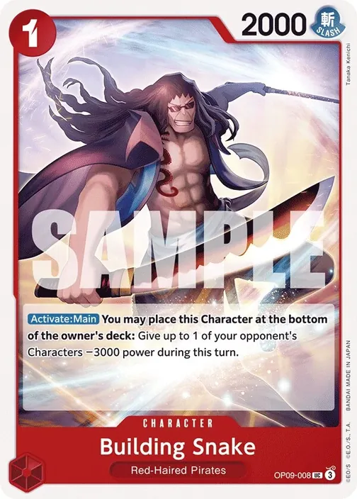 Carte One Piece anglaise OP09-008 Building Snake