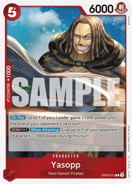 Carte One Piece anglaise OP09-013 Yasopp