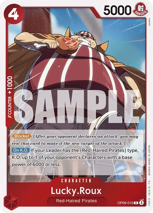 Carte One Piece anglaise OP09-015 Lucky.Roux