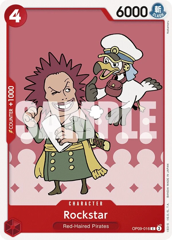 Carte One Piece anglaise Rockstar OP09-016 C