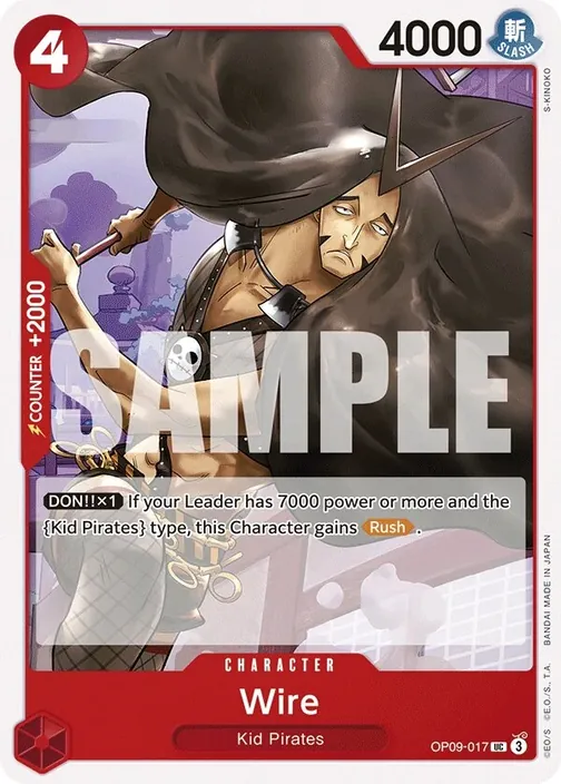 Carte One Piece anglaise OP09-017 Wire