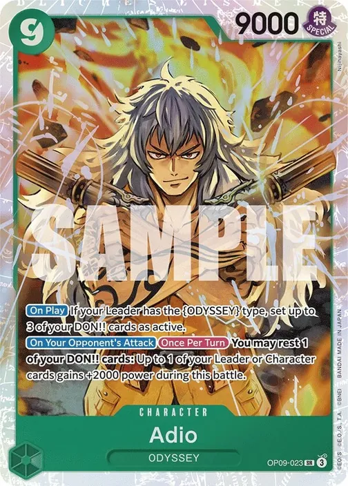Carte One Piece anglaise OP09-023 Adio