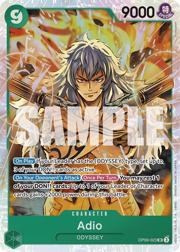 Carte One Piece anglaise Adio OP09-023 SR