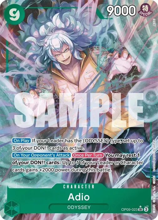 Carte One Piece anglaise OP09-023 Adio (version 2)