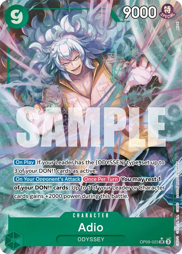 Carte One Piece anglaise Adio OP09-023 SR