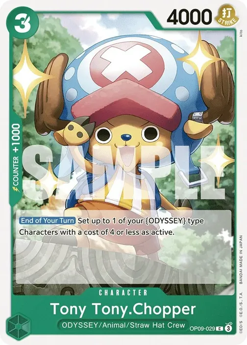 Carte One Piece anglaise OP09-029 Tony Tony.Chopper