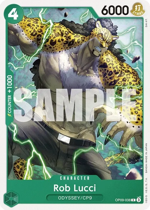 Carte One Piece anglaise OP09-038 Rob Lucci