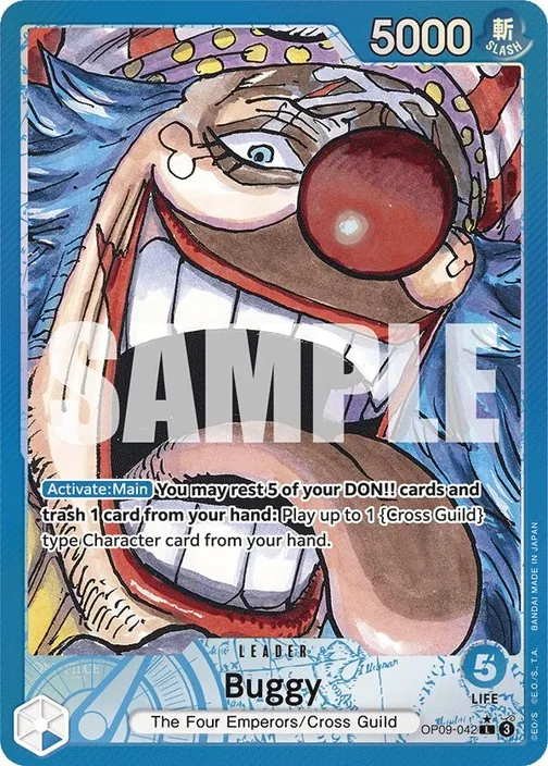 Carte One Piece anglaise OP09-042 Buggy (version 2)