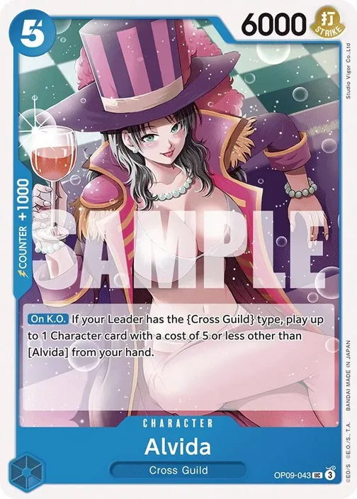 Carte One Piece anglaise OP09-043 Alvida