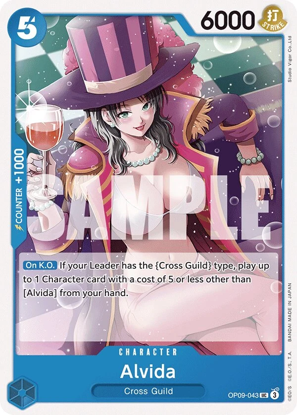 Carte One Piece anglaise Alvida OP09-043 UC