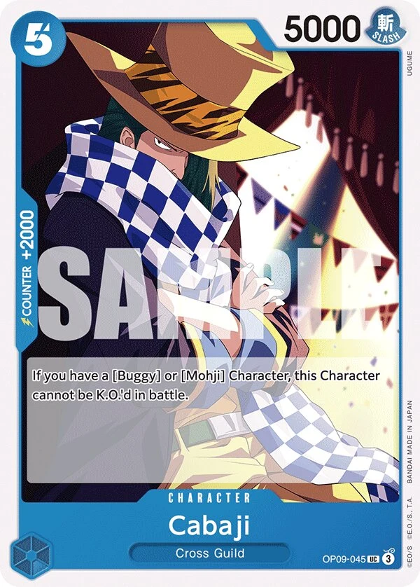 Carte One Piece anglaise Cabaji OP09-045 UC