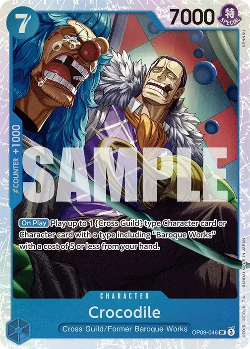 Carte One Piece anglaise OP09-046 Crocodile