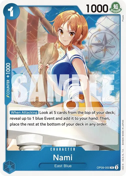 Carte One Piece anglaise OP09-050 Nami