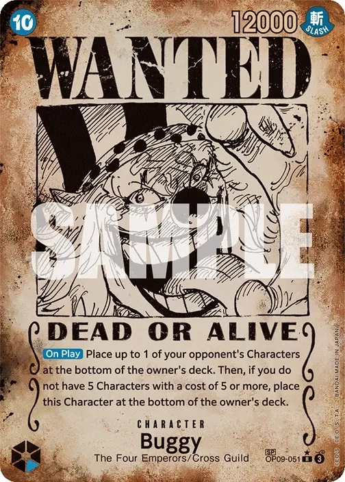 Carte One Piece anglaise OP09-051 Buggy (version 4)