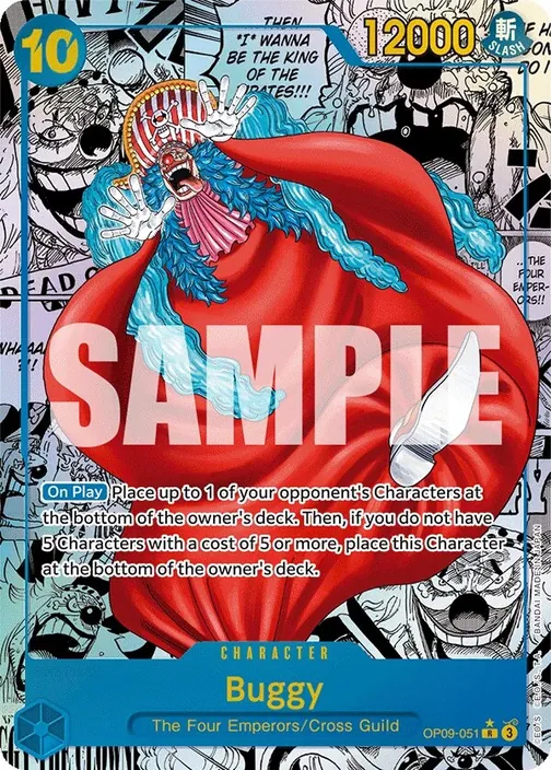 Carte One Piece anglaise OP09-051 Buggy (version 3)