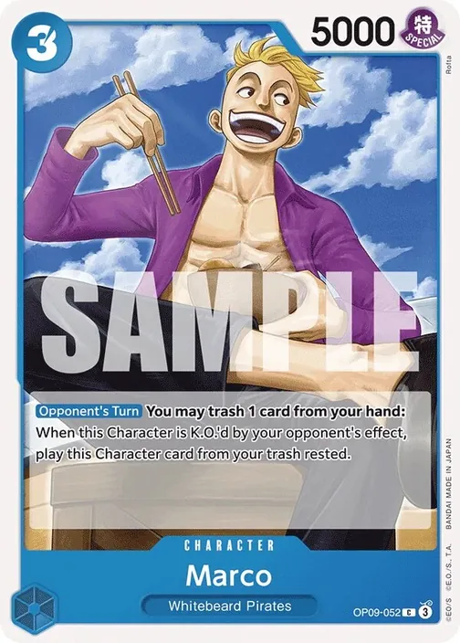Carte One Piece anglaise OP09-052 Marco
