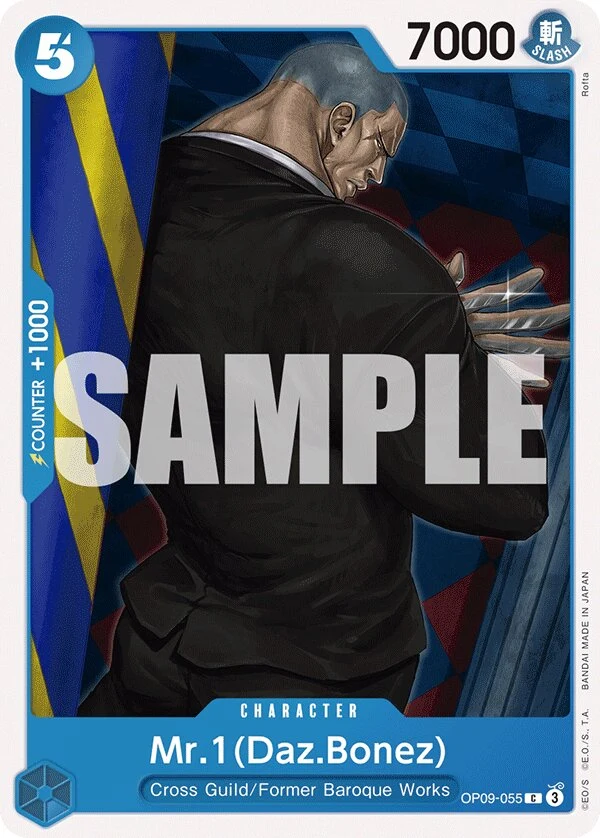 Carte One Piece anglaise Mr.1(Daz.Bonez) OP09-055 C