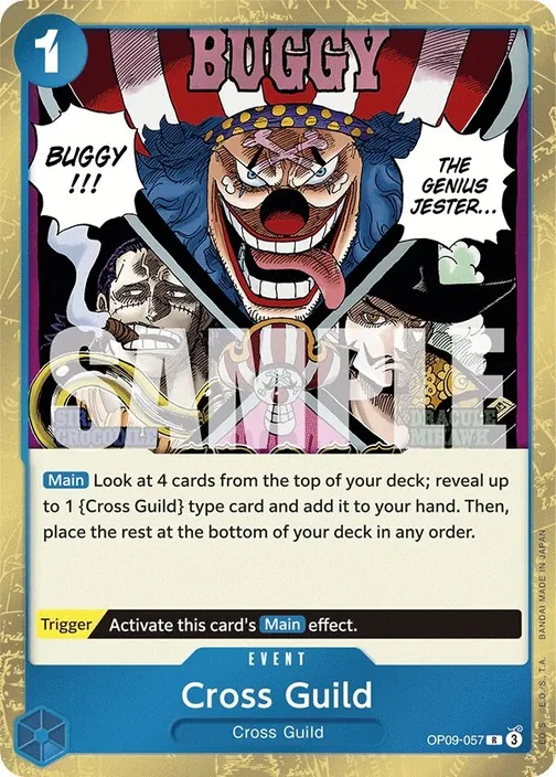 Carte One Piece anglaise OP09-057 Cross Guild