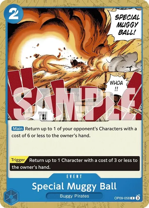 Carte One Piece anglaise OP09-058 Special Muggy Ball