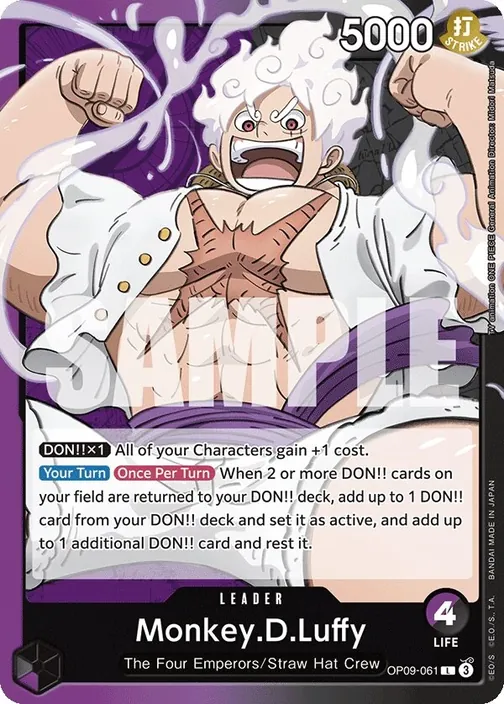 Carte One Piece anglaise OP09-061 Monkey.D.Luffy