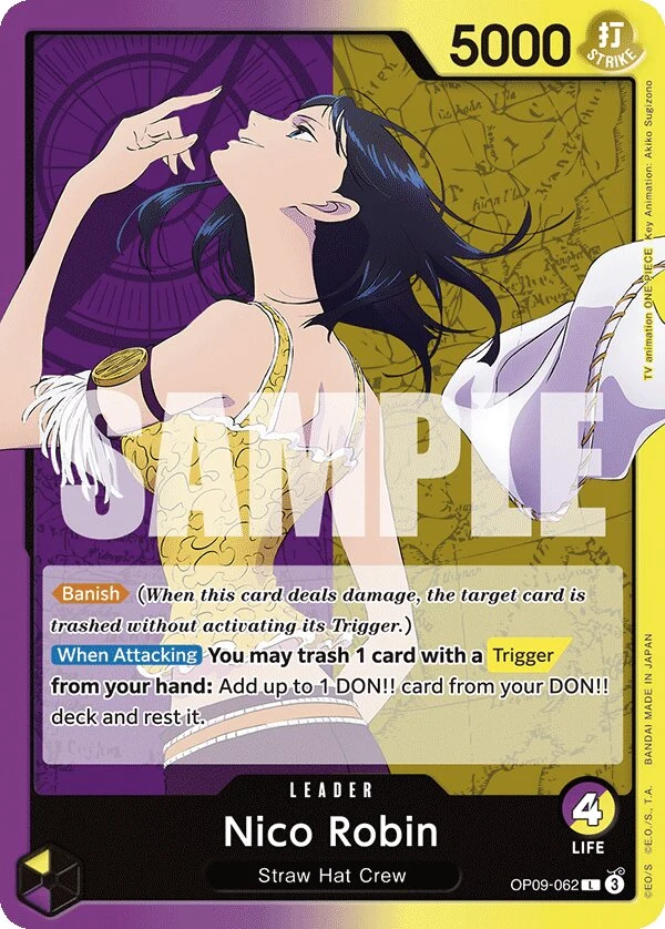 Carte One Piece anglaise Nico Robin OP09-062 L