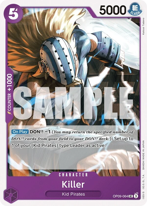 Carte One Piece anglaise Killer OP09-064 UC