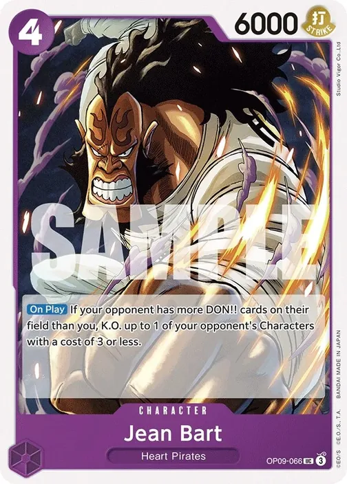 Carte One Piece anglaise OP09-066 Jean Bart