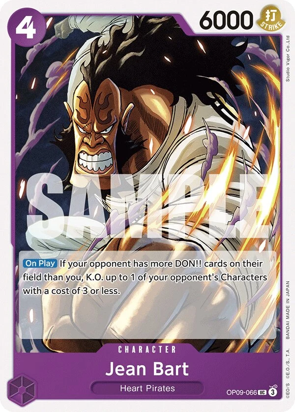 Carte One Piece anglaise Jean Bart OP09-066 UC