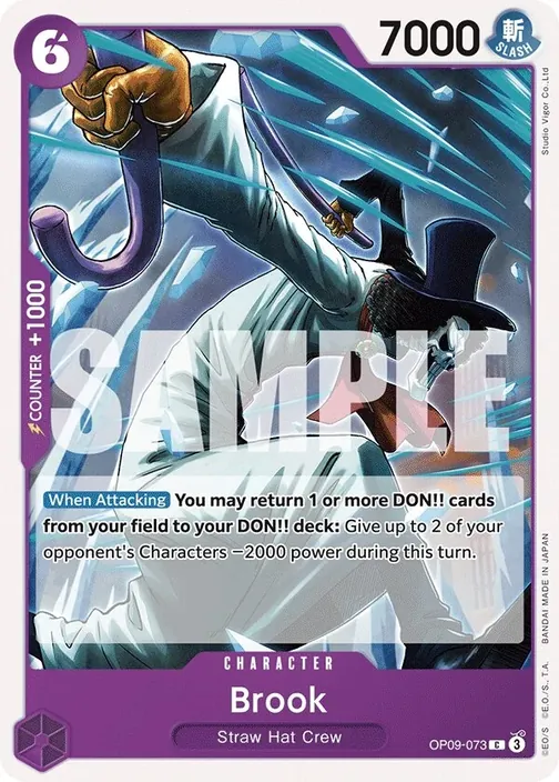 Carte One Piece anglaise OP09-073 Brook