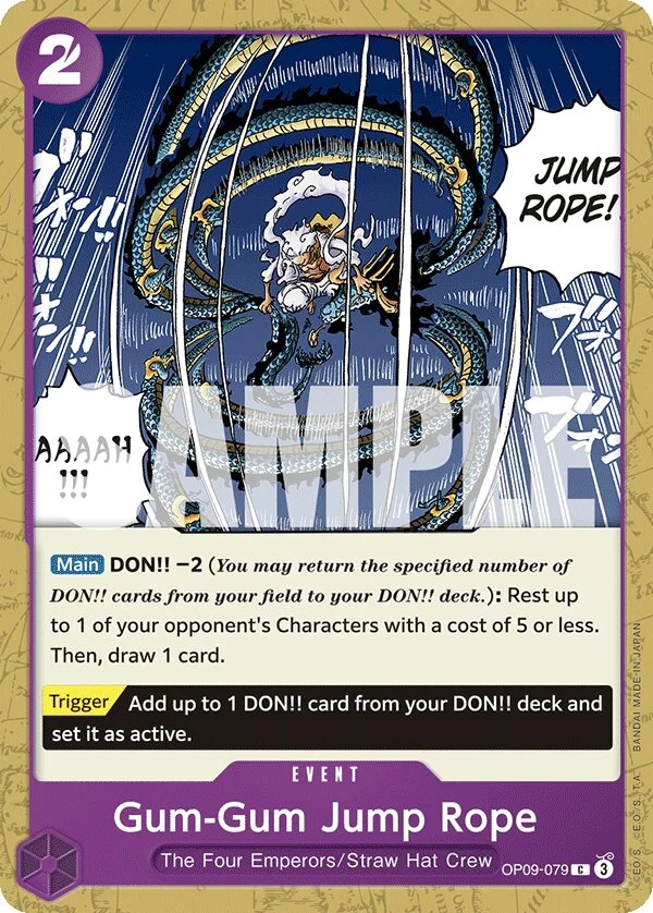 Carte One Piece anglaise Gum-Gum Jump Rope OP09-079 C