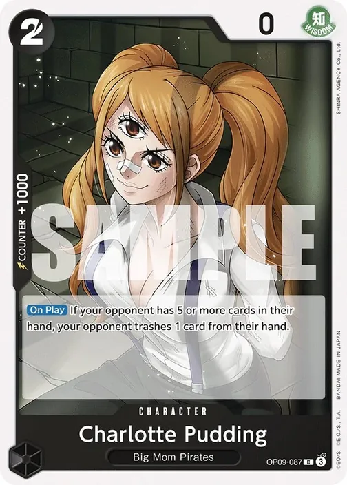 Carte One Piece anglaise OP09-087 Charlotte Pudding