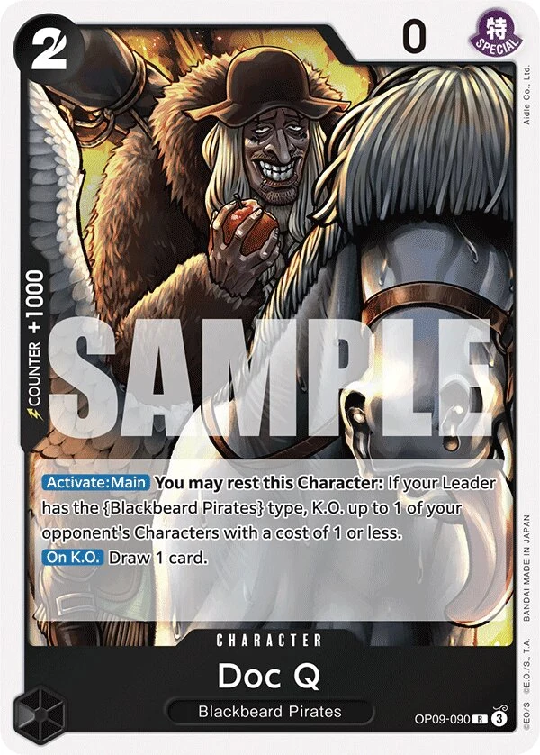 Carte One Piece anglaise Doc Q OP09-090 R