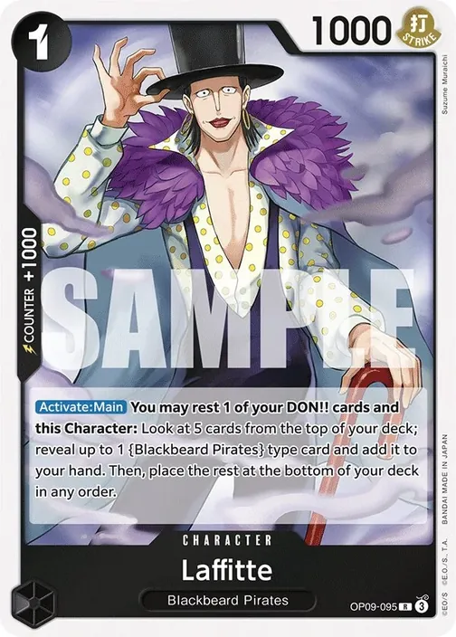 Carte One Piece anglaise OP09-095 Laffitte