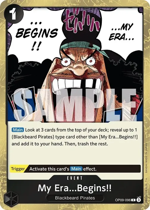 Carte One Piece anglaise OP09-096 My Era...Begins!!